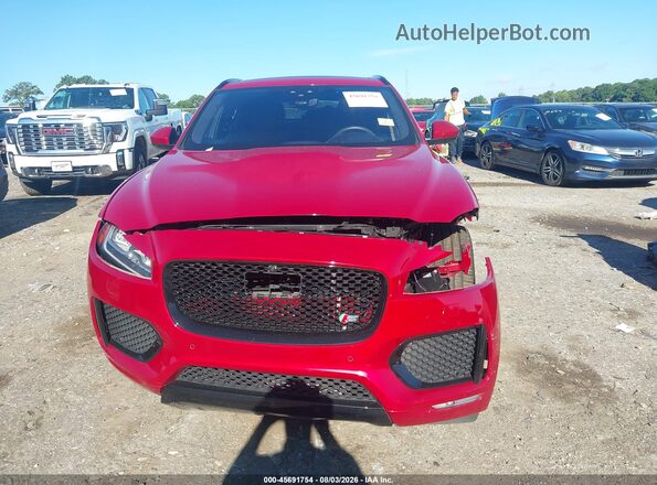 SADCM2FVXLA620566 2020 JAGUAR F-PACE Red Widok wnętrza z tyłu