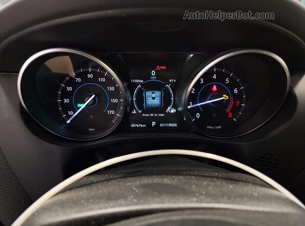 SADCS2BV8HA054975 2017 JAGUAR F-PACE Black Vista del cuadro de instrumentos