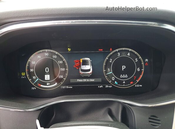 SADCT2EX3TA758603 2026 JAGUAR F-PACE Black ხელსაწყოთა პანელის ხედი