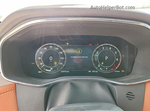 SADCT2EX4SA748399 2025 JAGUAR F-PACE Black Vista del cuadro de instrumentos