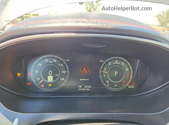 SADF12FX0L1Z85037 2020 JAGUAR E-PACE Gray Vista del cuadro de instrumentos