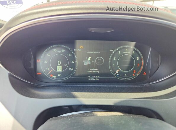 SADF12FX7L1Z87447 2020 JAGUAR E-PACE White Vista del cuadro de instrumentos