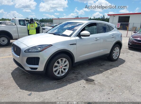 SADFJ2FX1J1Z04771 2018 JAGUAR E-PACE Silver წინა მარცხენა ხედი სამი მეოთხედიდან