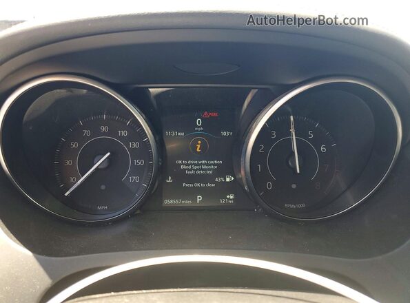 SADFK2FX0L1000779 2020 JAGUAR E-PACE Черный Вид щитка приборов
