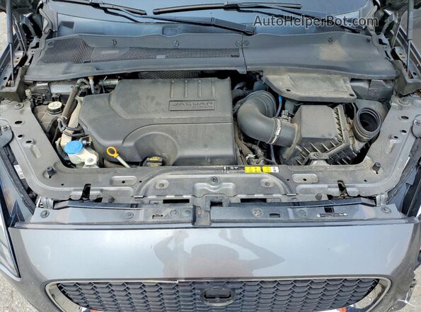 SADFP2FX4J1Z30800 2018 JAGUAR E-PACE Gray ძრავის განყოფილების ხედი