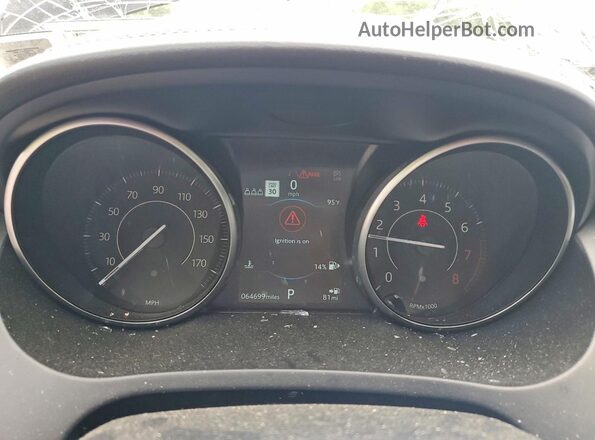 SADFP2FX6L1Z84201 2020 JAGUAR E-PACE Black Вид щитка приладів