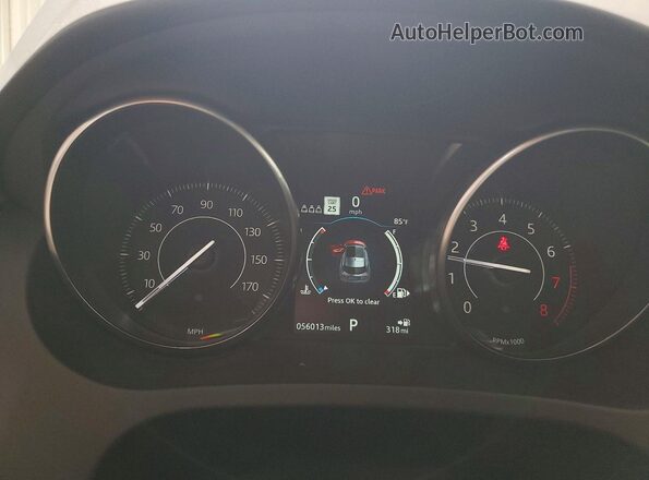SADFP2FX7L1Z77161 2020 JAGUAR E-PACE Белый Вид щитка приборов