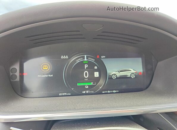 SADHD2S16L1F79493 2020 JAGUAR I-PACE Red ხელსაწყოთა პანელის ხედი