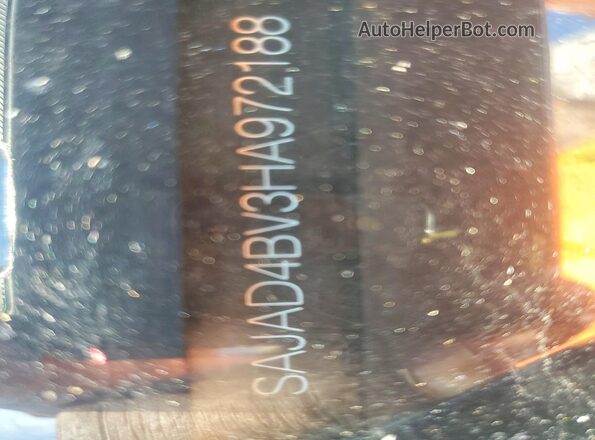 SAJAD4BV3HA972188 2017 JAGUAR XF Green Widok naklejki z numerem VIN