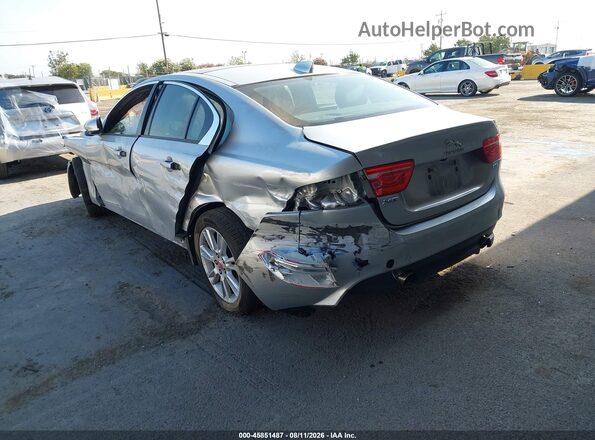 SAJAD4FX8JCP25318 2018 JAGUAR XF Silver Trasero izquierdo