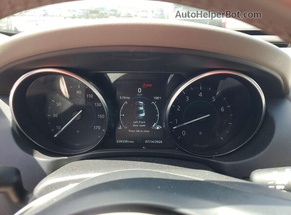 SAJAD4FX9KCP52190 2019 JAGUAR XF Blue ხელსაწყოთა პანელის ხედი