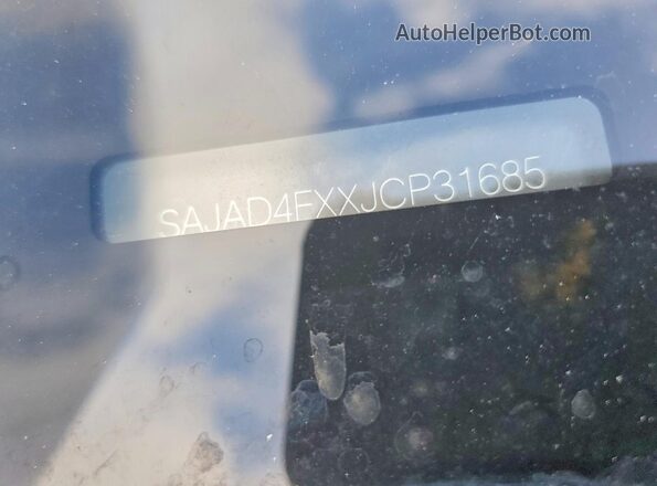 SAJAD4FXXJCP31685 2018 JAGUAR XF Black Vista del compartimento del motor