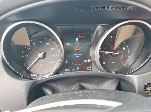 SAJAD4FXXJCP31685 2018 JAGUAR XF Black Vista del cuadro de instrumentos
