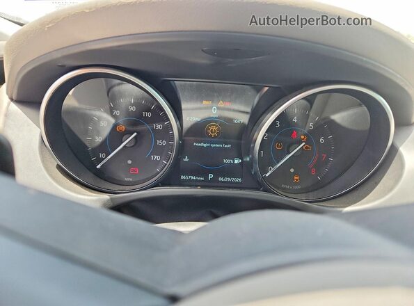 SAJAD4GX8KCP49070 2019 JAGUAR XF Черный Вид щитка приборов