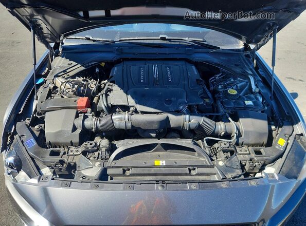 SAJAE4BV6HA957164 2017 JAGUAR XF Серый Вид задней части салона