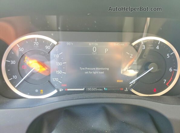 SAJAE4FX3LCP60249 2020 JAGUAR XF Black Vista del cuadro de instrumentos