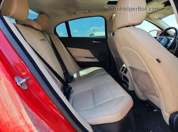 SAJAE4FX7JCP33813 2018 JAGUAR XF Красный Вид задних сидений