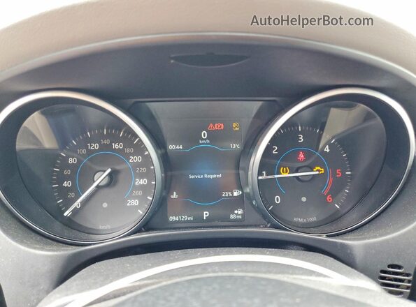 SAJAJ4BN0HA968561 2017 JAGUAR XF Blue Вид щитка приладів