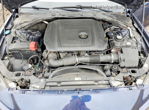 SAJAJ4BN0HA968561 2017 JAGUAR XF Blue Вид задньої частини салону