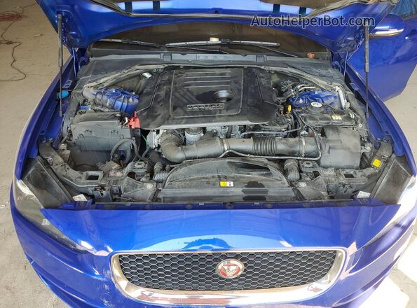 SAJAJ4BN5HA976672 2017 JAGUAR XF Blue უკანა სალონის ხედი