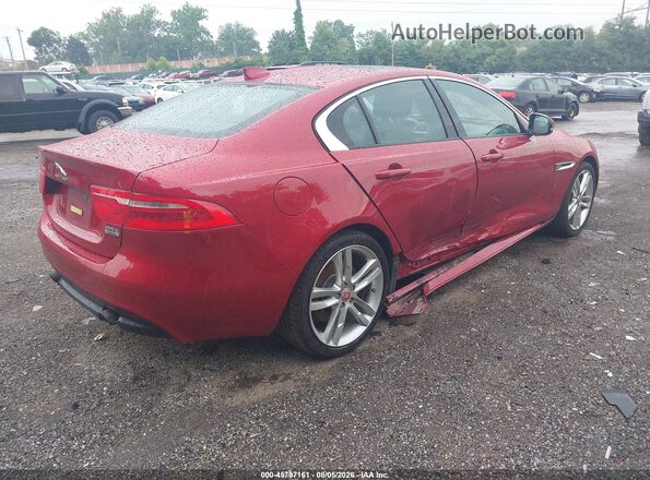 SAJAJ4BV2HA972269 2017 JAGUAR XF Red Задня права чверть