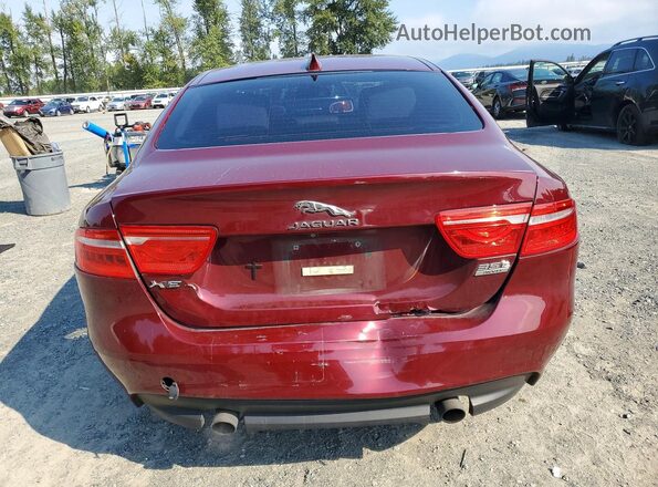SAJAJ4BV8HA964211 2017 JAGUAR XF Red Вид ззаду