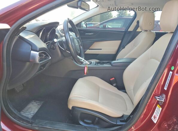 SAJAJ4BV8HA964211 2017 JAGUAR XF Red Вид салону спереду