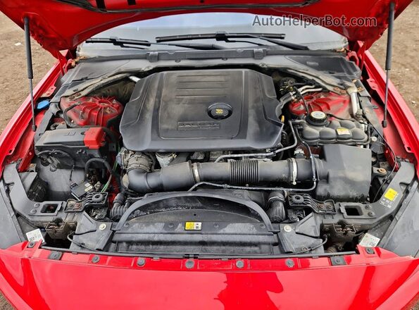 SAJAJ4FN9JCP36190 2018 JAGUAR XF Красный Вид задней части салона