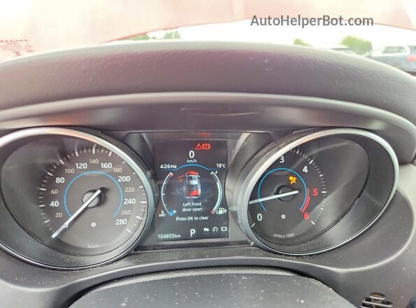 SAJAJ4FN9JCP36190 2018 JAGUAR XF Красный Вид щитка приборов