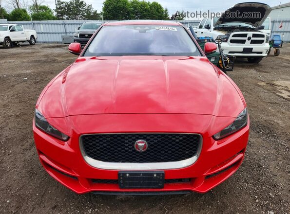 SAJAJ4FN9JCP36190 2018 JAGUAR XF Красный Вид спереди