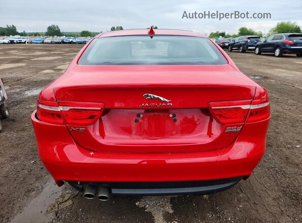 SAJAJ4FN9JCP36190 2018 JAGUAR XF Красный Вид сзади