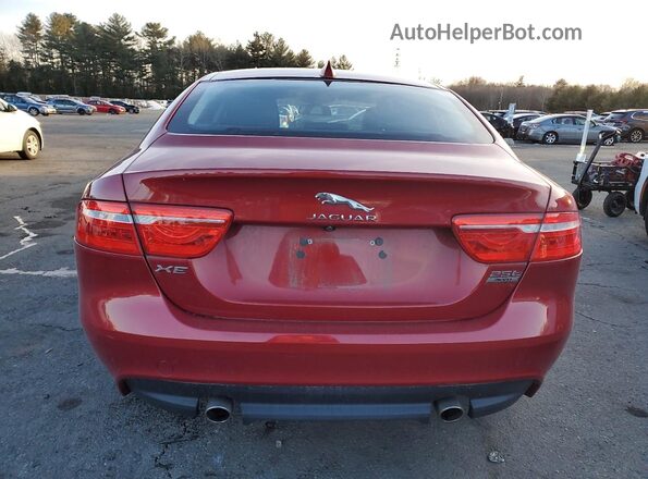 SAJAJ4FX6JCP19834 2018 JAGUAR XF Red უკანა ხედი
