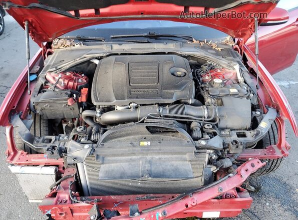 SAJAJ4FX6JCP19834 2018 JAGUAR XF Red უკანა სალონის ხედი