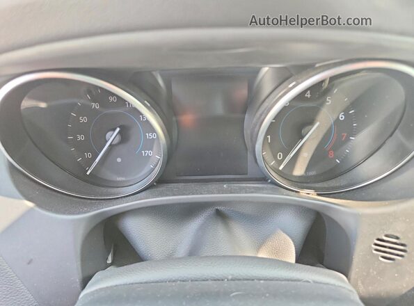 SAJAJ4FX8JCP37610 2018 JAGUAR XF White Widok zestawu wskaźników