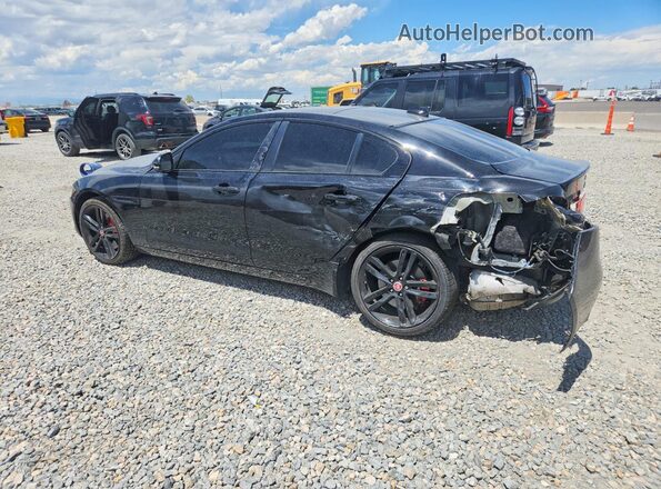 SAJAK4BV0HA969478 2017 JAGUAR XF Black Trasero izquierdo