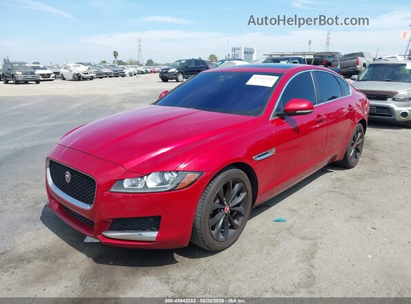 SAJBD4BN2HCY31170 2017 JAGUAR XF Red Вид спереду
