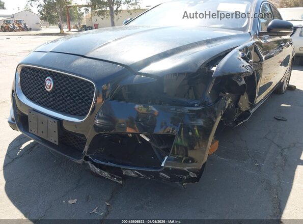 SAJBE4BV1GCY14159 2016 JAGUAR XF Black Widok wnętrza z tyłu