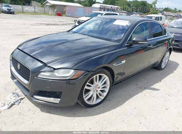 SAJBE4BV3GCY09884 2016 JAGUAR XF Серый Передняя левая четверть