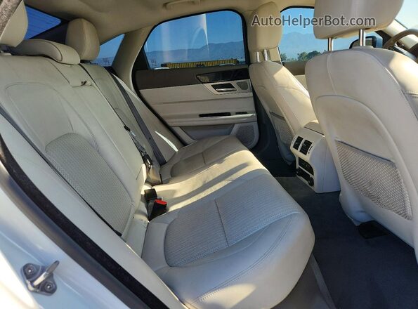 SAJBE4BV4HCY26730 2017 JAGUAR XF White Rear seats view
