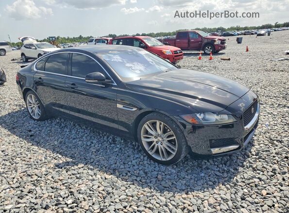 SAJBE4BV7GCY02873 2016 JAGUAR XF Black Przód prawy