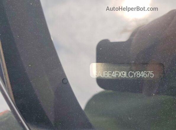 SAJBE4FX9LCY84675 2020 JAGUAR XF Black Vista de la etiqueta del VIN