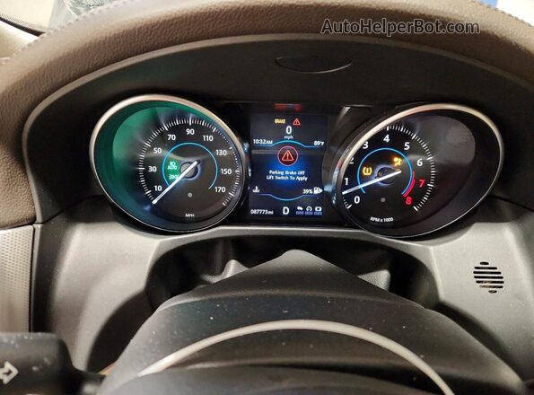 SAJBK4BV0GCY05803 2016 JAGUAR XF Green Widok zestawu wskaźników