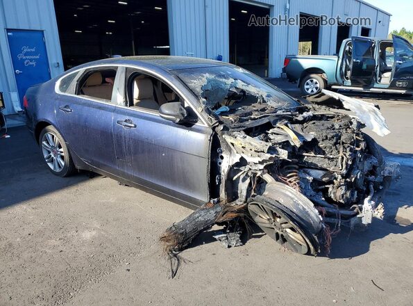 SAJBK4BV3GCY19355 2016 JAGUAR XF Blue Delantero derecho