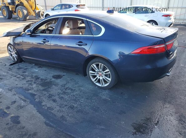 SAJBK4BV3GCY19355 2016 JAGUAR XF Blue Trasero izquierdo