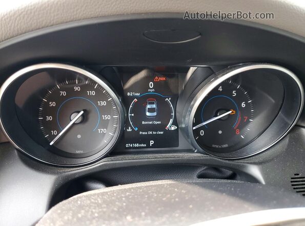 SAJBK4EV4JCY55767 2018 JAGUAR XF Gray Вид щитка приладів
