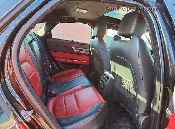 SAJBL4BN3HCY42696 2017 JAGUAR XF Black უკანა სავარძლების ხედი