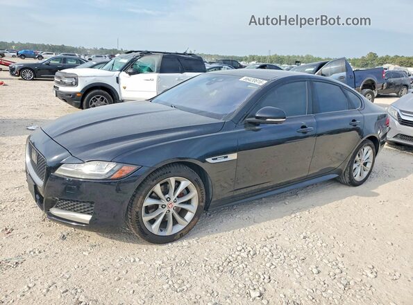SAJBL4BN8HCY43875 2017 JAGUAR XF Black უკანა მარცხენა