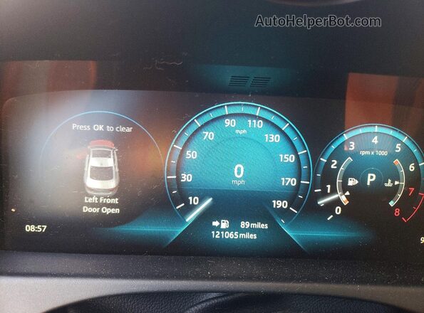 SAJBN4EV9JCY53312 2018 JAGUAR XF White Widok zestawu wskaźników
