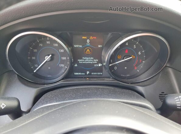 SAJBR4FX7JCY70596 2018 JAGUAR XF Белый Вид щитка приборов