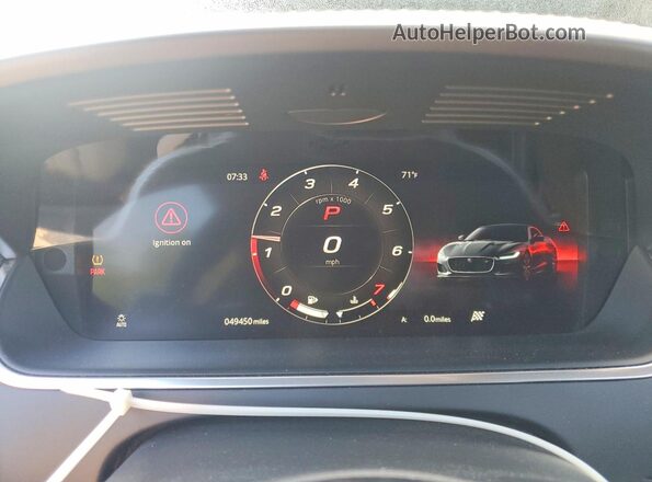 SAJD51FE1MCK70856 2021 JAGUAR F-TYPE Черный Вид щитка приборов